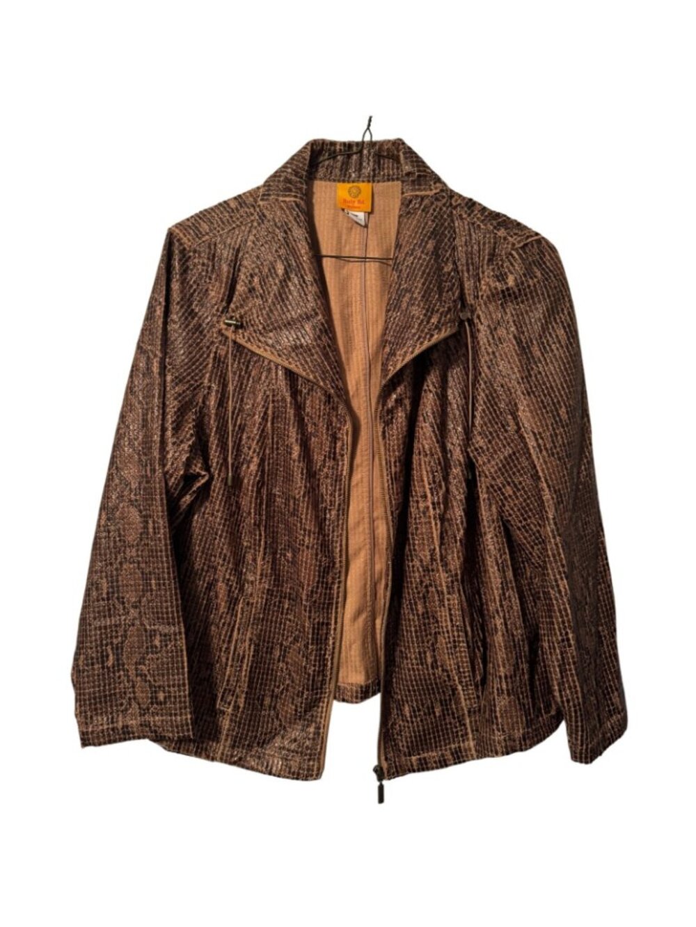 Ruby Rd. Womens Snake Print Zip-Up Jacket Size 18W 100% Polyester Jacket - Picture 3 of 12